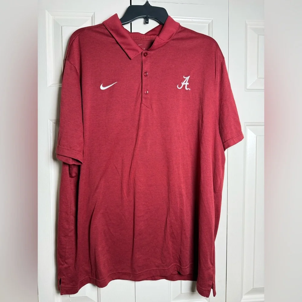 Nike Dri-Fit Mens University of Alabama Crimson Tide Polo Shirt
